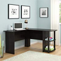 Deals List: Ameriwood Home Dakota L-Shaped Desk with Bookshelves, Espresso