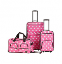 Deals List: Rockland® 3-pc. Dot Luggage Set 