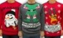 Deals List: Men's Three Santas Ugly Christmas Sweaters