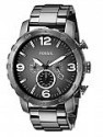 Deals List: Fossil Nate Chronograph Smoke Stainless Steel Mens Watch JR1437