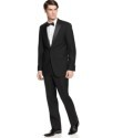 Deals List: Kenneth Cole New York Suit Black Tuxedo Slim-Fit