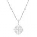 Deals List: 1/10 ct Diamond Filigree Necklace Sterling Silver