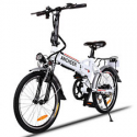 Deals List:  Ancheer Foldable Electric Mountain Bike (White) 