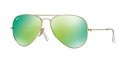 Deals List: Ray-Ban RB3025-112/19-58 Mirrored Aviator Sunglasses (gold/green)