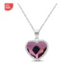 Deals List: Aurora Borealis Swarovski Heart Necklace .925 Sterling Silver