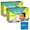 Deals List: Pampers Swaddlers Diapers 2-Pack Economy Plus Bundle + $20 Walmart E-Gift Card