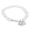 Deals List: Silver Plated Elephant Charm Bracelet .925 Sterling Silver