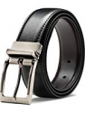 Deals List: Glee&Cluster Genuine Leather Single Prong Rotated Buckle Belt (black/brown or black/navy) 
