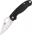 Deals List: Spyderco Para 3 Folder G 10 Serrated Flooding Knife, Black