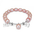 Deals List: Honora Hope and Anchor Pink Cultured Pearl Stretch Bracelet