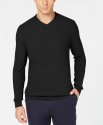 Deals List:  Tasso Elba Men's Seed-Stitched Supima Cotton Sweater (black, blue, or heather) 