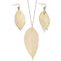 Deals List: BOUTIQUELOVIN Filigree Long Leaf Pendant Dangle Necklace