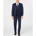 Deals List: Michael Kors Men's Fit Natural Stretch Navy Check Vested Wool Suit