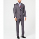 Deals List: Perry Ellis Mens Slim-Fit Comfort Stretch Gray Sharkskin Suit
