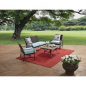 Deals List: Better Homes & Gardens Piper Ridge 4 Piece Outdoor Conversation Set with Blue Cushions