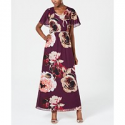 Deals List: SL Fashions Embellished Floral-Print Gown