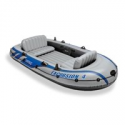 Deals List: Intex Excursion 4, 4-Person Inflatable Boat Set with Aluminum Oars and High Output Air Pump (Latest Model)