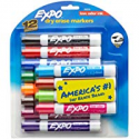 Deals List: EXPO Low Odor Dry Erase Markers, Chisel Tip, Assorted Colors, 12 Count