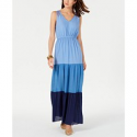 Deals List: NY Collection Petite Colorblocked Maxi Dress