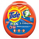 Deals List: PODS 3 in 1 HE Turbo Laundry Detergent Pacs, Original Scent, 81 Count Tub