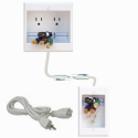 Deals List:  PowerBridge Dual Outlet Recessed In-Wall Cable Management System Kit (TWO-CK)
