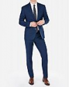 Deals List: Express Slim Blue Wool-Blend Stretch Suit Jacket Mens