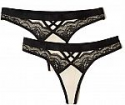 Deals List: 2-Pack Iris & Lilly Women's Lace Thong Panty (Size 8-10)