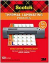 Deals List: Scotch Thermal Laminating Pouches, 100-Pack, 8.9 x 11.4 inches, Letter Size Sheets (TP3854-100)