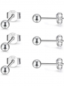 Deals List: Silver Hoop Earrings- Cartilage Earring Endless Small Hoop Earrings Set for Women Men Girls,3 Pairs of Hypoallergenic 925 Sterling Silver Tragus Earrings Nose Lip Rings (8mm/10mm/12mm) 