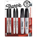 Deals List: Sharpie Permanent Markers Variety Pack, Featuring Fine, Ultra Fine, and Chisel Point Markers, Black, 6 Count