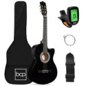 Deals List: BCP Beginner Acoustic Electric Cutaway Guitar Set w/Case 38in