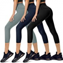 Deals List: YOLIX 3 Pack High Waisted Capri Leggings for Women