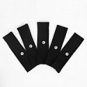 Deals List: Cloth Button Headband, Mask Extender, Black, 5/Pack (DHHB001)