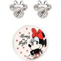 Deals List: Disney Minnie Mouse Clear Crystal Stud in Sterling Silver
