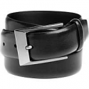 Deals List: Men's Wearhouse Black Leather Belt with Brushed Metal Buckle