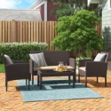Deals List: Lark Manor Hogans Wicker 4 Person Seating Group w/Cushions