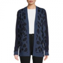 Deals List: Time and Tru Womens Open Front Animal Cardigan