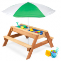 Deals List: BCP 3-in-1 Kids Sand & Water Table Picnic Table w/Umbrella 
