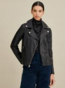 Deals List: Wilsons Leather Designer Brand Faux Leather Moto Jacket 