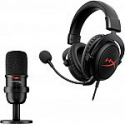 Deals List: HyperX Streamer Starter Pack: SoloCast USB Microphone and Cloud Core Gaming Headset with DTS,HBNDL0001