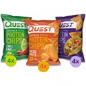 Deals List: Quest Tortilla Style Protein Chips Variety Pack, Chili Lime, Nacho Cheese, Loaded Taco, 12 Count