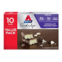 Deals List: Atkins Endulge Treat Chocolate Coconut Bar. Rich Coconut & Decadent Chocolate. Keto-Friendly. Value Pack (10 Bars)