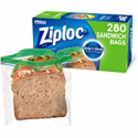 Deals List: Ziploc Sandwich and Snack Bags for On the Go Freshness, Grip 'n Seal Technology for Easier Grip, Open, and Close, 280 Count
