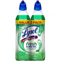 Deals List: Lysol Toilet Bowl Cleaner Gel, For Cleaning and Disinfecting, Stain Removal, Forest Rain Scent, 24oz (Pack of 2)