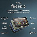 Deals List: Fire HD 10 tablet, 10.1", 1080p Full HD, 32 GB, latest model (2021 release)