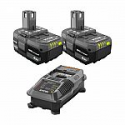 Deals List: 2-pack RYOBI ONE+ 18V Lithium-Ion 2.0 Ah Compact Battery with Charger