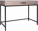 Deals List: Amazon Brand – Rivet Avery Industrial Home Office Writing Desk with Metal Base, 40"W, Weathered Gray Oak Finish