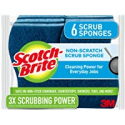 Deals List: Scotch-Brite Non-Scratch Scrub Sponges, For Washing Dishes and Cleaning Kitchen, 6 Scrub Sponges