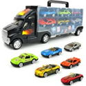 Deals List: Big Mo's Toys Transport Car Carrier Truck w/6 Stylish Cars