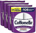 Deals List: Cottonelle Ultra ComfortCare Soft Toilet Paper 24 Family Mega Rolls